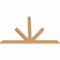 Ekena Millwork Saratoga Timber Gable Bracket, Western Red Cedar, 60"W x 40"H x 1 1/2"D x 3 1/2"F, 16/12 Pitch GBW060X40X0204SAR00SWR - alternate 4